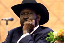 South Sudan President Salva Kiir attends the signing of a peace agreement with the South Sudan rebels aimed to end a war in which tens of thousands of people have been killed, in Khartoum, Sudan June 27, 2018. REUTERS/Mohamed Nureldin Abdallah