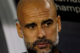 Soccer Football - International Champions Cup - Manchester City v Borussia Dortmund - Soldier Field, Chicago, USA - July 20, 2018 Manchester City manager Pep Guardiola before the match REUTERS/John Gress
