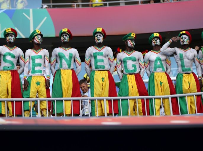 SAMARA, RUSSIA - JUNE 28: Senegal fans enjoy the pre match atmosphere prior to the 2018 FIFA World Cup Russia group H match between Senegal and Colombia at Samara Arena on June 28, 2018 in Samara, Russia. (Photo by Michael Steele/Getty Images)