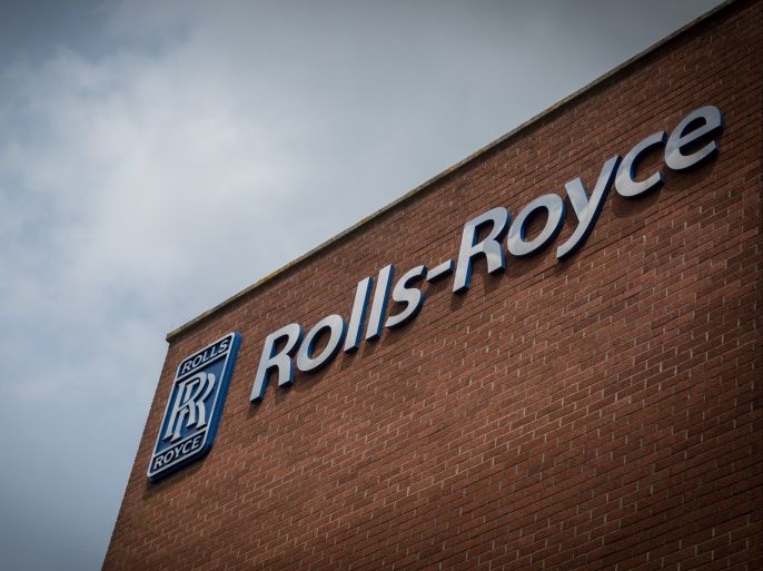 BRISTOL, ENGLAND - JUNE 15: The Rolls-Royce logo displayed on their plant in Filton is pictured on June 15, 2018 in Bristol, England. Rolls-Royce announced plans this week to axe thousands of jobs as part of a company restructure. It is thought that office staff and middle management in the company's plant in Derby will be where most of the roles will go, however it is not yet known known how many Bristol jobs will be affected. (Photo by Matt Cardy/Getty Images)