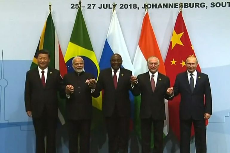 Leaders of the BRICS bloc oppose protectionism