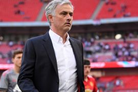 LONDON, ENGLAND - MAY 19: Jose Mourinho, Manager of Manchester United looks dejected following The Emirates FA Cup Final between Chelsea and Manchester United at Wembley Stadium on May 19, 2018 in London, England. (Photo by Laurence Griffiths/Getty Images)