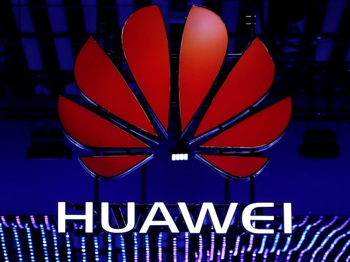 The Huawei logo is seen during the Mobile World Congress in Barcelona, Spain, February 26, 2018. REUTERS/Yves Herman