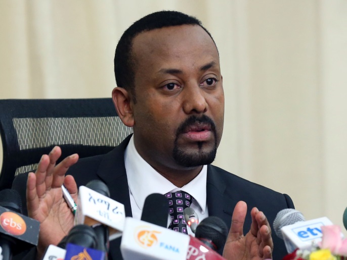 Ethiopia’s Prime Minister, Abiy Ahmed addresses a news conference in his office in Addis Ababa, Ethiopia August 25, 2018. REUTERS/Kumera Gemechu