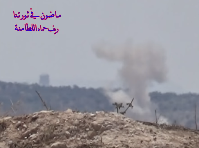 قصف مدفعي من حواجز النظام على الأراضي الزراعية لمدينة اللطامنة بريف حماة