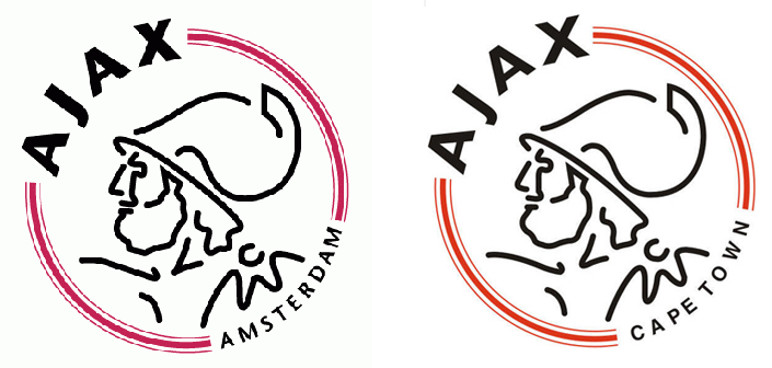 
شعار فريقيّ أياكس كيب تاون وأمستردام
