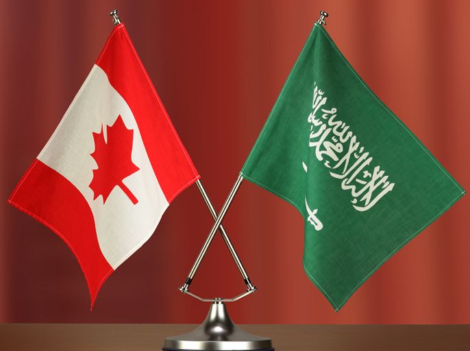 اعلام السعودية وكندا