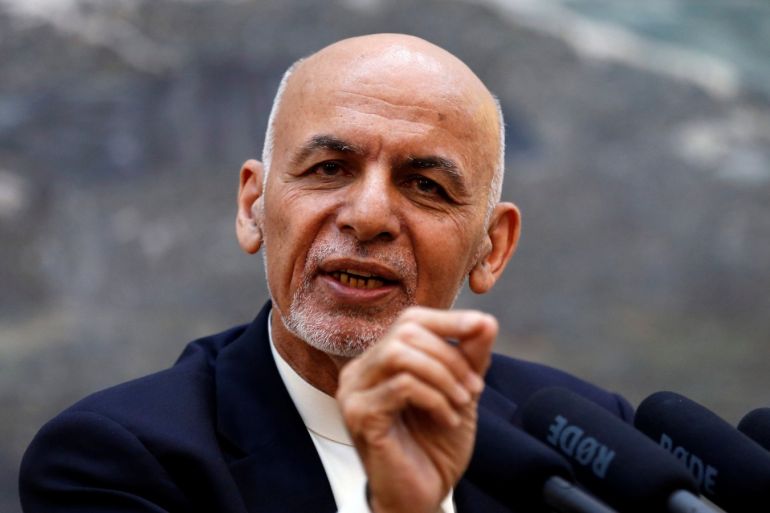 Afghan President Ashraf Ghani speaks during a news conference in Kabul, Afghanistan June 30, 2018. REUTERS/Mohammad Ismail