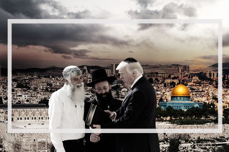 تصميم لمقال رأي بصفحة القدس عن ترامب وصفقة القرن حول القدس