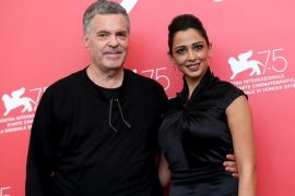 The 75th Venice International Film Festival - Photocall for the films "A Letter To A Friend In Gaza" and "A Tramway In Jerusalem" out of competition - Venice, Italy, September 3, 2018. Director Amos Gitai and actor Maisa Adb Elhadi. REUTERS/Tony Gentile