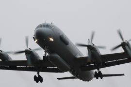 A Russian Il-20 reconnaissance aircraft takes off from Central military airport in Rostov-on-Don, Russia December 14, 2010. Picture taken December 14, 2010. REUTERS/Sergey Pivovarov