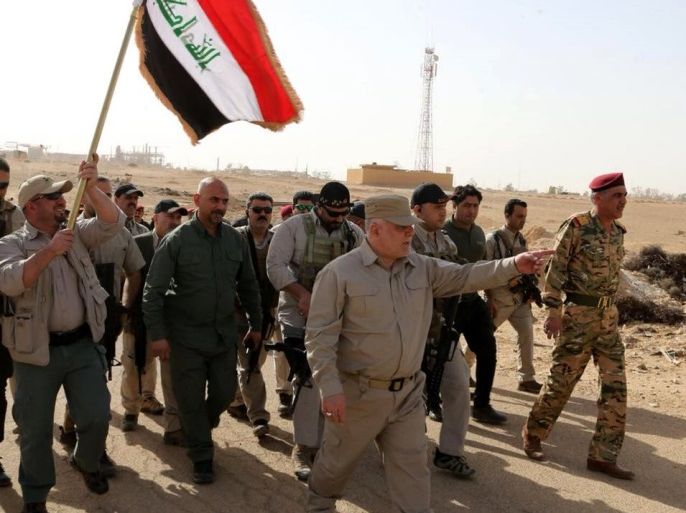 Iraqi Prime Minister Haider al-Abadi in Anbar- - ANBAR, IRAQ - NOVEMBER 5: (----EDITORIAL USE ONLY – MANDATORY CREDIT -