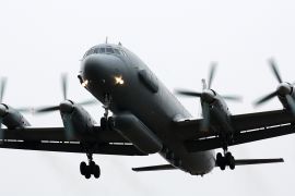A Russian Il-20 reconnaissance aircraft takes off from Central military airport in Rostov-on-Don, Russia December 14, 2010. Picture taken December 14, 2010. REUTERS/Sergey Pivovarov