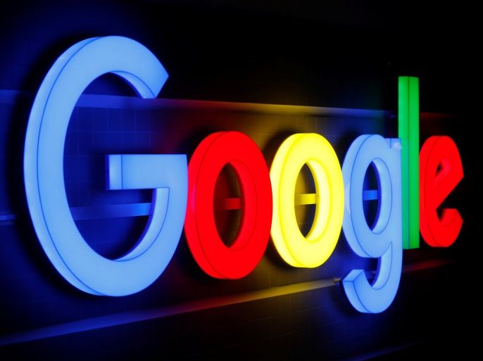 An illuminated Google logo is seen inside an office building in Zurich September 5, 2018. REUTERS/Arnd WIegmann