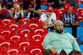 Soccer Football - UEFA Nations League - League B - Group 2 - Turkey v Russia - Medical Park Arena, Trabzon, Turkey - September 7, 2018 Fans before the match REUTERS/Murad Sezer