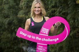 LONDON, ENGLAND - APRIL 10: Sky News presenter Jacquie Beltrao during a photocall to encourage people to get together and join Breast Cancer Care's Pink Ribbon Walk to raise vital funds to support people affected by the most common cancer in the UK, on April 10, 2018 in London, England. (Photo by John Phillips/Getty Images for Breast Cancer Care)