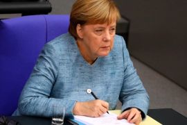 German Chancellor Angela Merkel attends the start of the 2019 budget debate at the lower house of parliament Bundestag in Berlin, Germany, September 11, 2018. REUTERS/Hannibal Hanschke