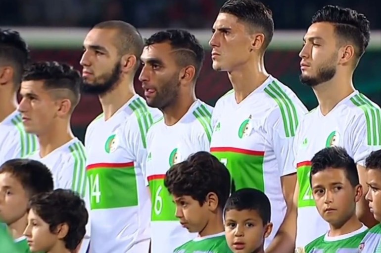 من مباراة الجزائر مع البنين