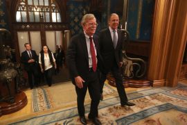 Lavrov - Bolton meeting in Moscow- - MOSCOW, RUSSIA - OCTOBER 22: (----EDITORIAL USE ONLY – MANDATORY CREDIT -