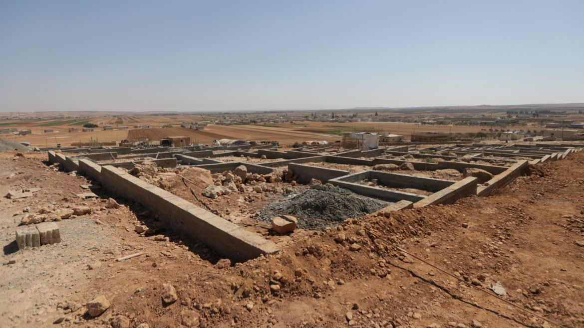 A construction site is seen in the town of Soussian in Aleppo countryside, Syria September 23, 2018. Picture taken September 23, 2018. REUTERS/Khalil Ashawi
