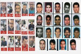 صور منفذي الحادي عشر من سبتمبر السعوديين، وصورة أخرى للفريق المتهم باغتيال خاشقجي.