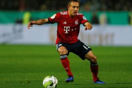 Soccer Football - DFB Cup - SV Roedinghausen v Bayern Munich - Stadion an der Bremer Brucke, Osnabruck, Germany - October 30, 2018 Bayern Munich's Rafinha in action REUTERS/Leon Kuegeler DFL regulations prohibit any use of photographs as image sequences and/or quasi-video