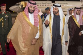 Crown Prince and Defense Minister of Saudi Arabia Mohammad bin Salman in UAE- - ABU DHABI, UAE - NOVEMBER 22: (----EDITORIAL USE ONLY – MANDATORY CREDIT -