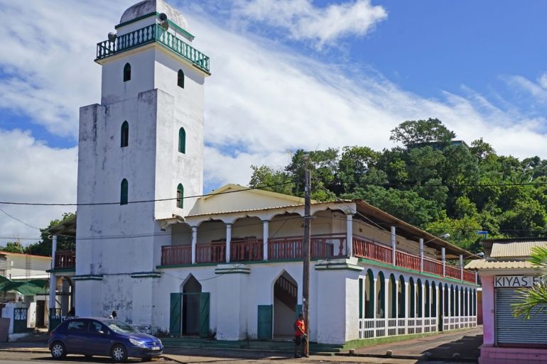 مسجد في مقاطعة مايوت الفرنسية بأرخبيل جزر القمر
