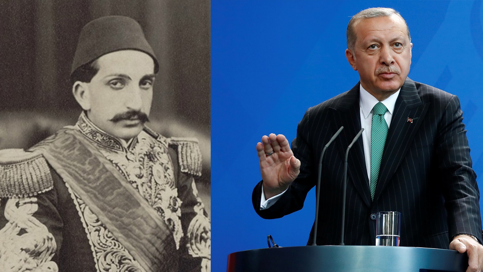 أردوغان والسلطان عبد الحميد (مواقع التواصل)