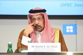 4th OPEC and non-OPEC Ministerial Meeting- - VIENNA, AUSTRIA - JUNE 23: Saudi Arabian Energy Minister Khalid Al Falih, attends a news conference after a meeting of the 4th Organisation of Petroleum Exporting Countries (OPEC) and non-OPEC Ministerial Meeting in Vienna, Austria ob June 23, 2018.