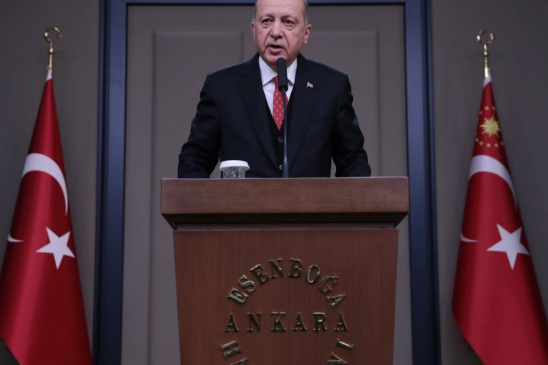 Turkish President Recep Tayyip Erdogan- - ANKARA, TURKEY - NOVEMBER 10: (----EDITORIAL USE ONLY – MANDATORY CREDIT -