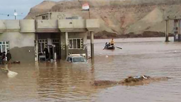 السيول تداهم الشرقاط العراقية