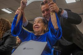 سلفادورية مهاجرة بأميركا تبلغ من العمر 106 تحصل على الجنسية الأميركية يوم الانتخابات (المصدر الواشنطن بوست)
