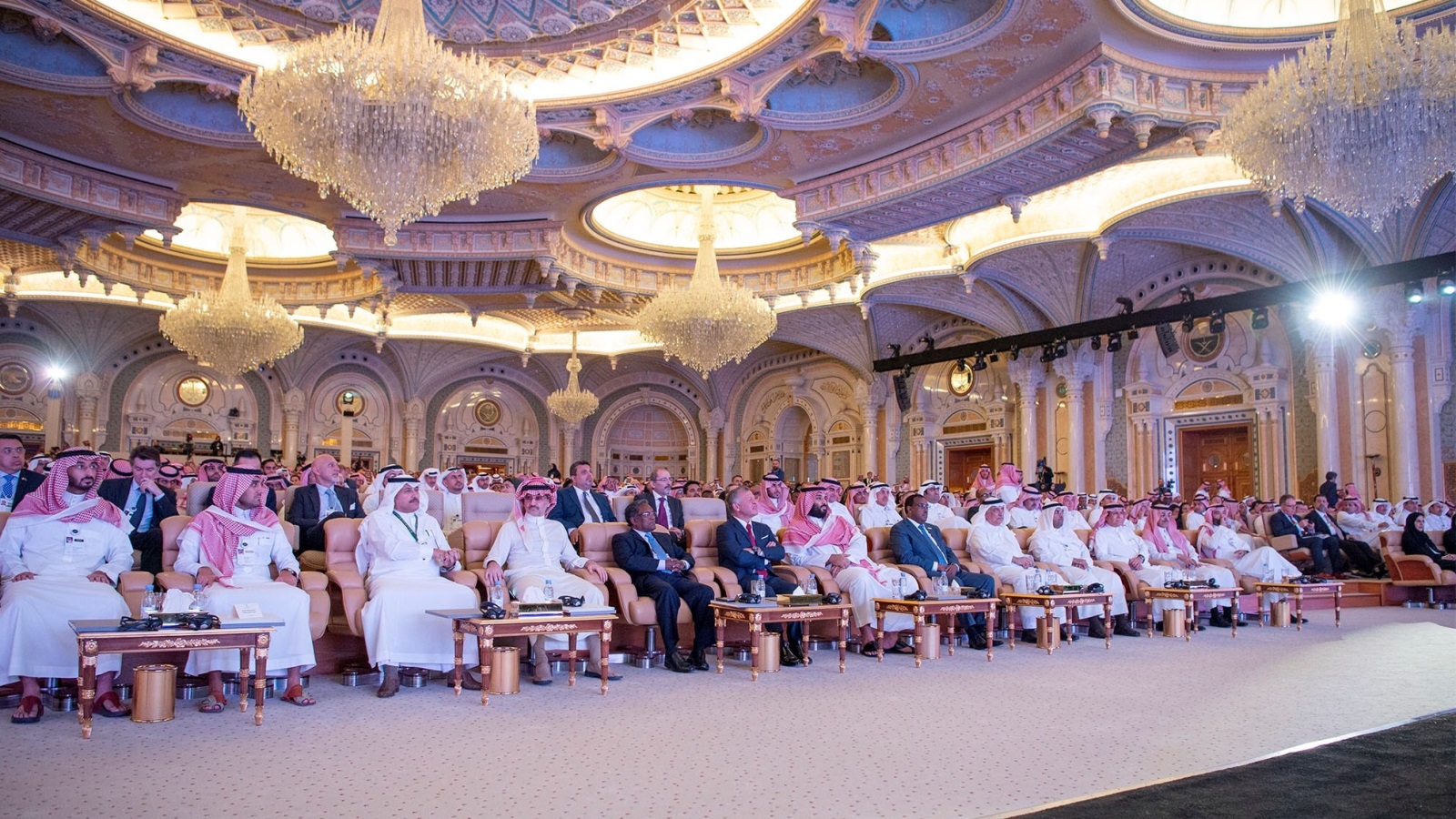 جانب من مؤتمر دافوس الصحراء الذي انعقد في الرياض الشهر الماضي وحضره الأمير الوليد بن طلال (رويترز)