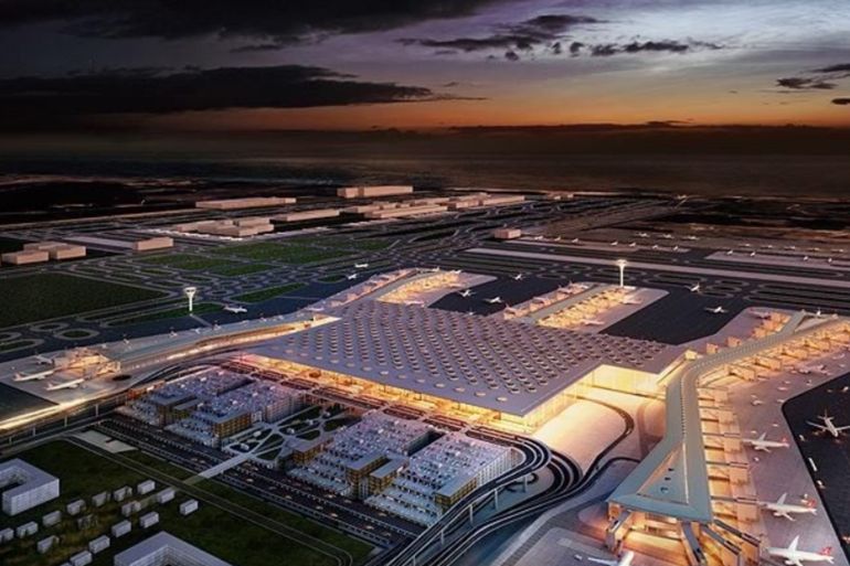 تصميمات ومجسمات مطار اسطنبول الجديد