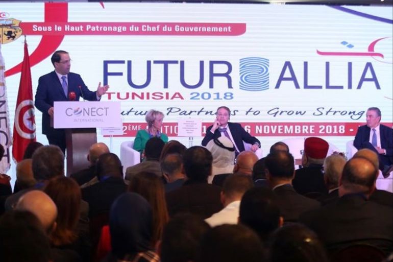 رئيس الحكومة التونسية يفتتح منتدى الأعمال المستقبلية (المصدر رئاسة الحكومة لامانع من استخدامها) (1)