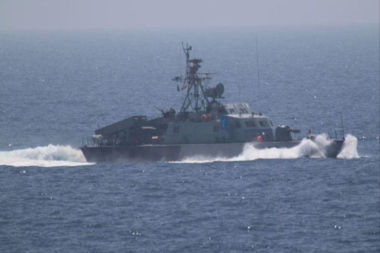 One of the five military vessels from Iran's Revolutionary Guard Corps that approached a U.S. warship hosting one of America's top generals on a day trip through the Strait of Hormuz is pictured in this July 11, 2016 handout photo. U.S. Navy/Handout via REUTERS ATTENTION EDITORS - THIS IMAGE WAS PROVIDED BY A THIRD PARTY. EDITORIAL USE ONLY