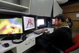 Prime Focus employees work inside a visual effects studio in Mumbai, India, October 8, 2015. India's animators, long-time partners for the likes of Walt Disney Co, are reaping the rewards of surging demand for visual effects and gaining the confidence to venture out on their own. India's animation industry generated revenue worth 44.9 billion rupees ($675.7 million) in 2014, a 13 percent increase from the previous year, according to data from a FICCI-KPMG report on In