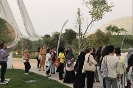 حديقة القرآن النباتية بقطر الصور من حساب الحديقة على تويتر
