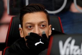 Soccer Football - Premier League - AFC Bournemouth v Arsenal - Vitality Stadium, Bournemouth, Britain - November 25, 2018 Arsenal's Mesut Ozil before the match Action Images via Reuters/John Sibley EDITORIAL USE ONLY. No use with unauthorized audio, video, data, fixture lists, club/league logos or