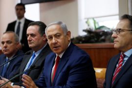 Israeli Prime Minister Benjamin Netanyahu attends the weekly cabinet meeting in Jerusalem December 23, 2018. REUTERS/Ronen Zvulun
