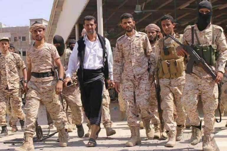 مواقع التواصل-أبو اليمامة الذي يقود اللواء دعم وإسناد القوة الضاربة للإمارات في عدن-اليمن-عدن