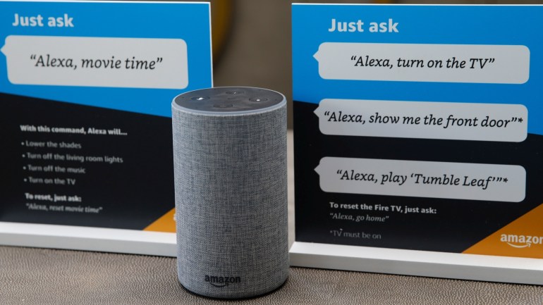 Prompts on how to use Amazon's Alexa personal assistant are seen in an Amazon ‘experience centre’ in Vallejo, California, U.S., May 8, 2018. Picture taken May 8, 2018. REUTERS/Elijah Nouvelage