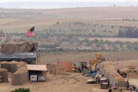 U.S. forces set up a new base in Manbij, Syria May 8, 2018. Picture Taken May 8, 2018. REUTERS/Rodi Said
