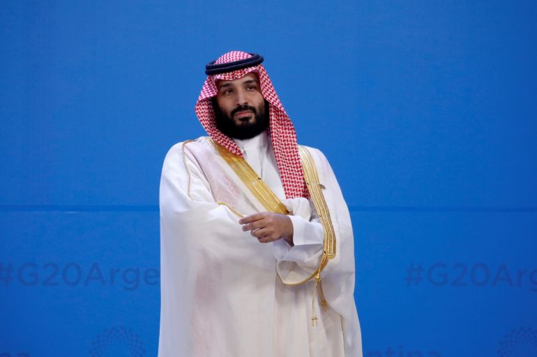 Saudi Arabia's Crown Prince Mohammed bin Salman waits for the family photo during the G20 summit in Buenos Aires, Argentina November 30, 2018. REUTERS/Andres Martinez Casares/Pool TPX IMAGES OF THE DAY