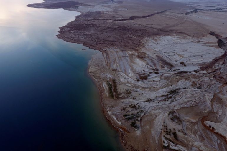 A general view shows the shores of Dead Sea, Jordan, November 13, 2018. Picture taken November 13, 2018. REUTERS/Muhammad Hamed