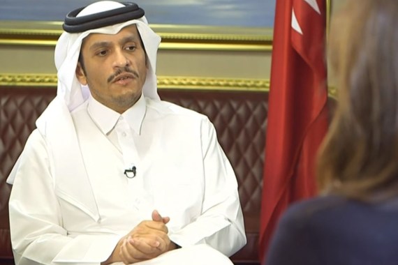 وزير خارجية قطر في مقابلة مع قناة سي إن بي سي الأميركية