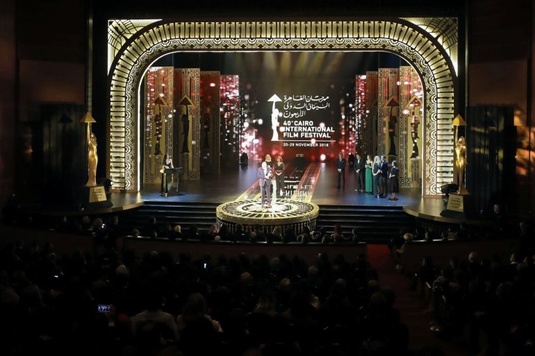 A general view during the closing ceremony of the 40th edition of the Cairo International Film Festival at the Opera House in Cairo, Egypt November 29, 2018. REUTERS/Mohamed Abd El Ghany