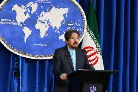 Iranian Foreign Ministry spokesman Bahram Ghasemi- - TEHRAN, IRAN - OCTOBER 1: Iranian Foreign Ministry spokesman, Bahram Ghasemi holds a press conference at the Foreign Ministry building in Tehran, Iran on October 1, 2018.