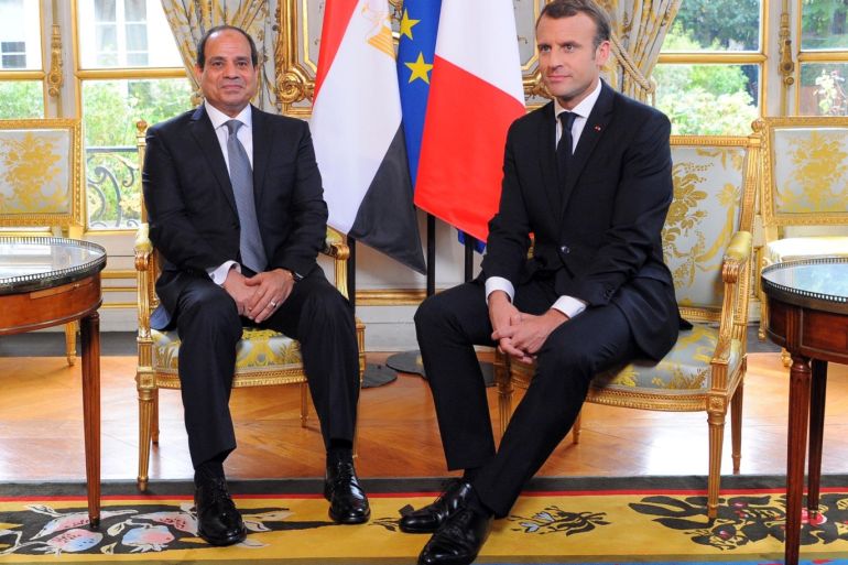 Egyptian President Abdel Fattah al-Sisi in France- - PARIS, FRANCE - OCTOBER 24: (----EDITORIAL USE ONLY – MANDATORY CREDIT -
